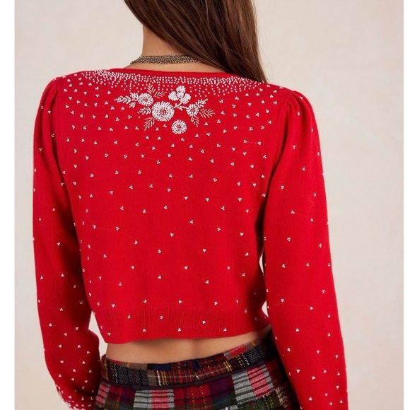 Happy Holidays cardi NWT - Picture 4 of 4